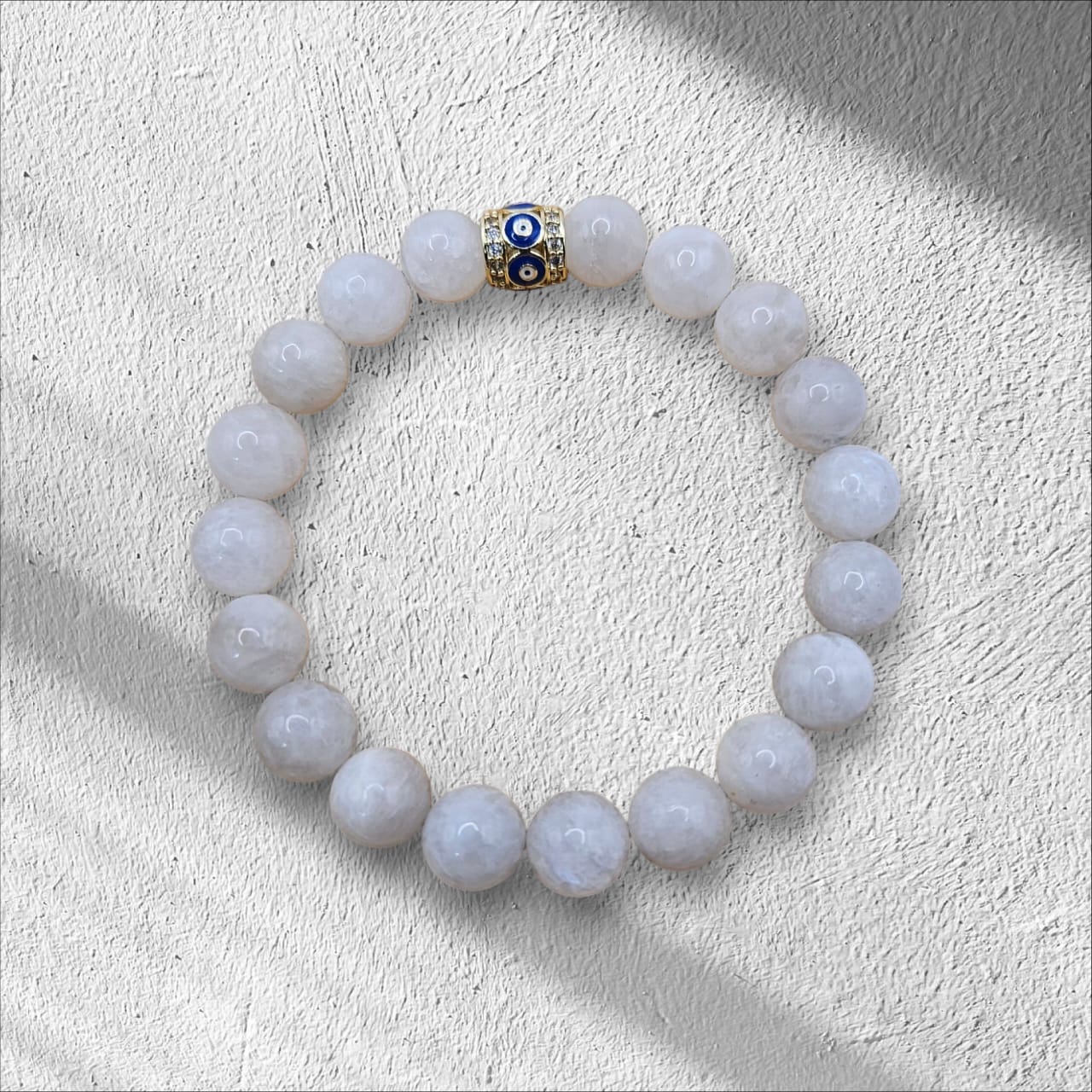 Moonstone & Evil Eye Bracelet